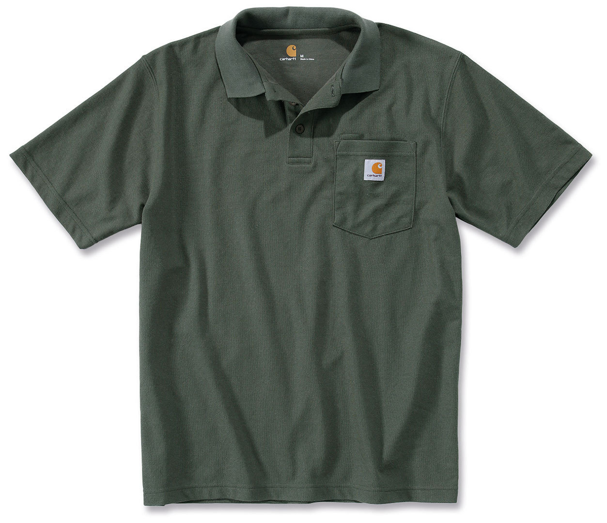 Carhartt Contractors Work Pocket Poloshirt, grün, Größe XS für Männer