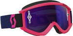 Scott Recoil XI Works Óculos de motocross azul/Fluo Chrome rosa
