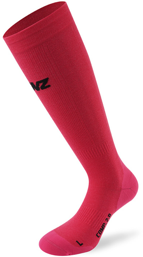 Lenz Compression 2.0 Merino Socken, pink, Größe M