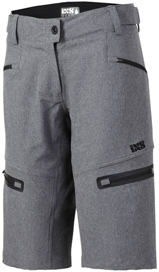 IXS Sever 6.1 BC Ladies Shorts, grey, Size S for Women, grey, Size S for Women