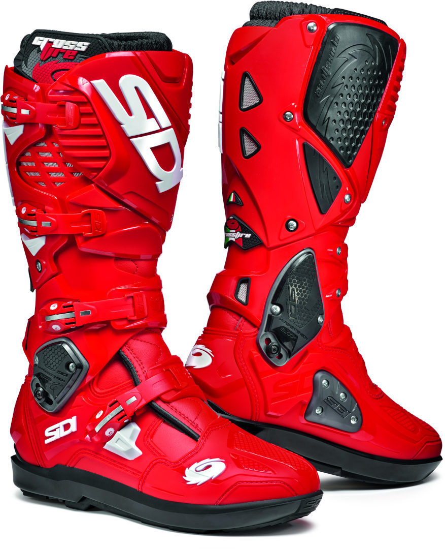 Sidi Crossfire 3 SRS Motocross Stiefel, rot, Größe 45