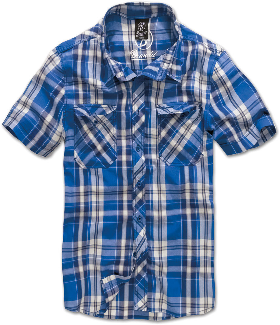 Brandit Roadstar Kurzarmhemd, blau, Größe L