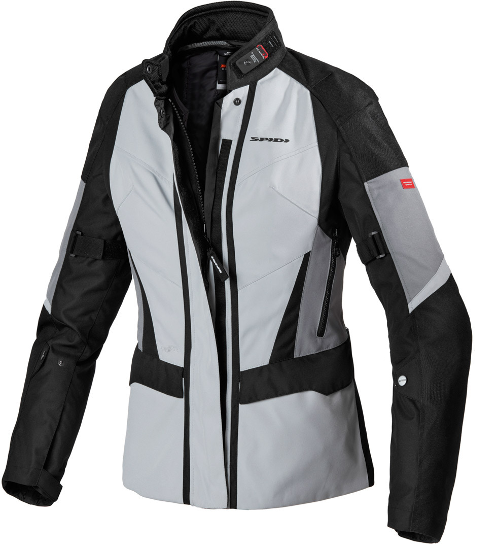 Spidi Traveler 2 Ladies Motorcycle Textile Jacket, black-grey, Size 2XL for Women, black-grey, Size 2XL for Women