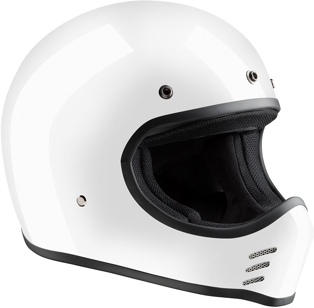 Bandit HMX-ECE Motorcycle Helmet, white, Size XS, white, Size XS