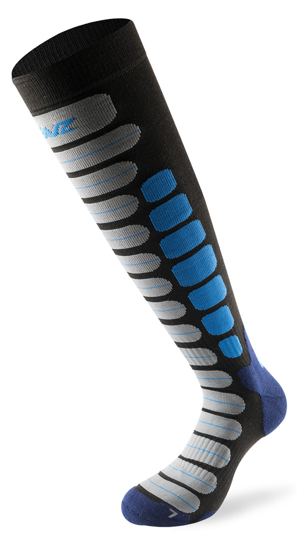 Lenz Skiing 2.0 Socks, black-blue, Size 39 40 41, black-blue, Size 39 - 41