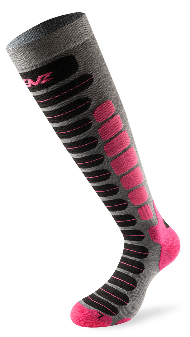 Lenz Skiing 2.0 Socks, black-pink, Size 35 36 37 38, black-pink, Size 35 - 38