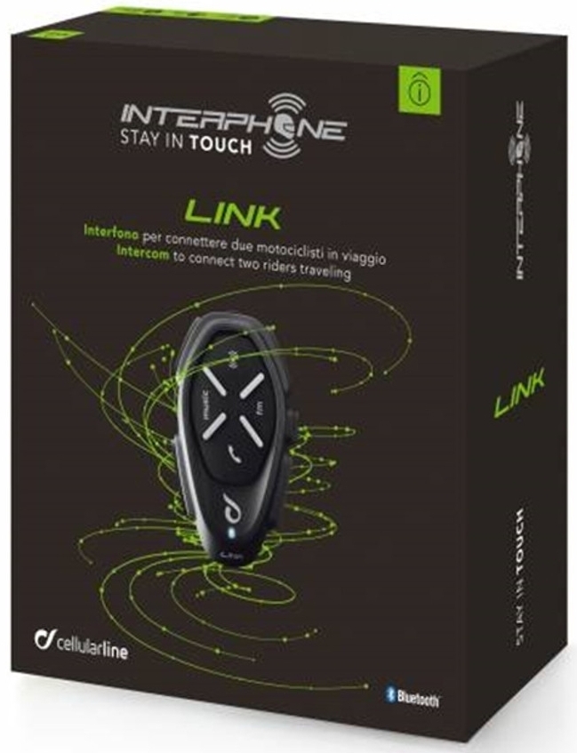 Interphone Link Bluetooth Communication System, black, black, Size One Size