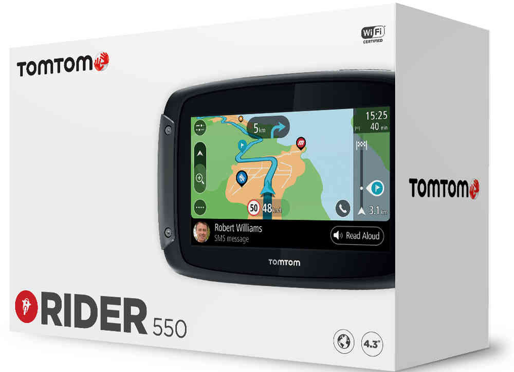 TomTom Rider 550 World 경로 안내 시스템