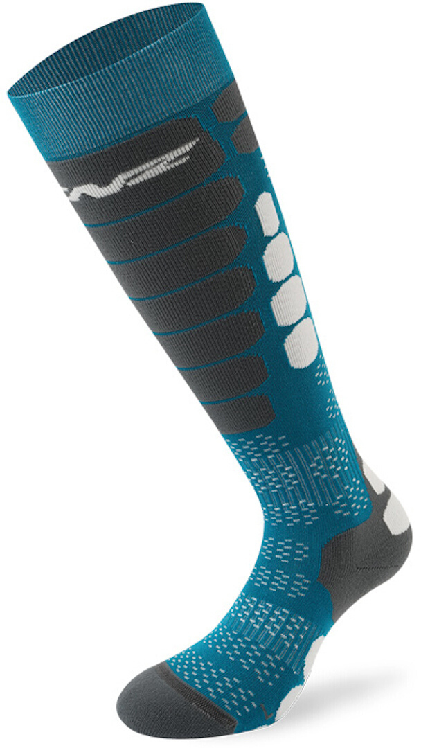Lenz Skiing 5.0 Socken, grau-blau, Größe 35 - 38