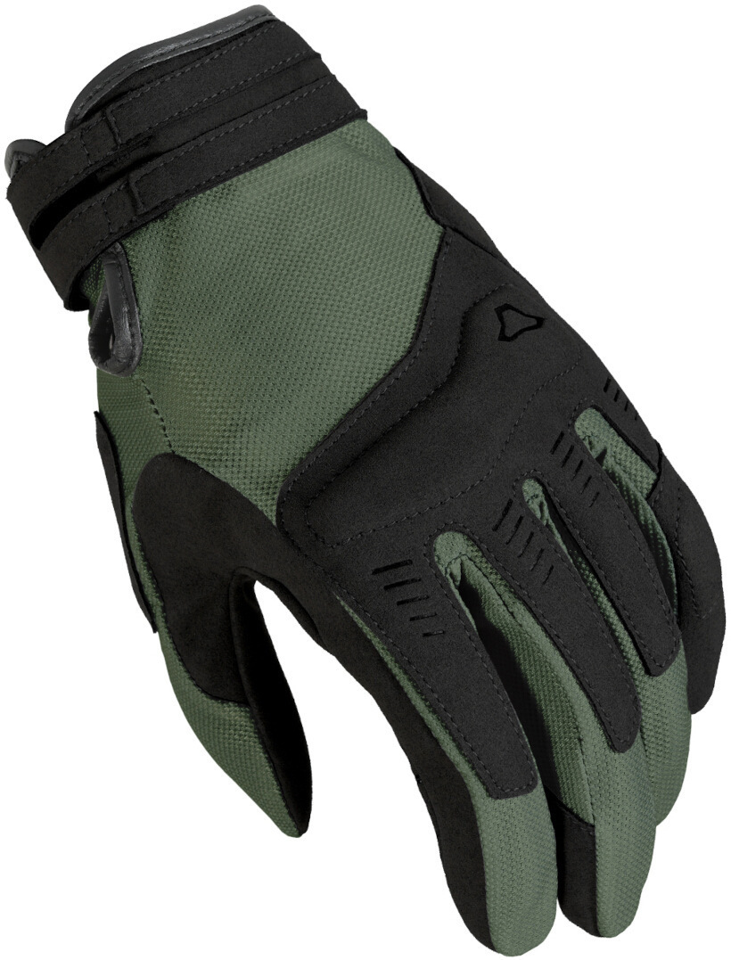 Macna Darko Motorrad Handschuhe, schwarz-grün, Größe L