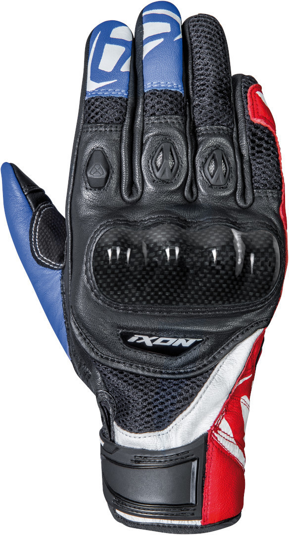Ixon Rs Recon Air Motorcycle Gloves, black-red-blue, Size M, black-red-blue, Size M