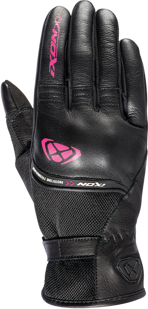 Ixon Rs Shine 2 Damen Motorradhandschuh, schwarz-pink, Größe S