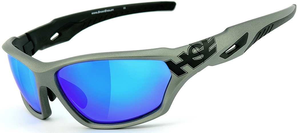 HSE SportEyes 2093 Sonnenbrille, grau-türkis