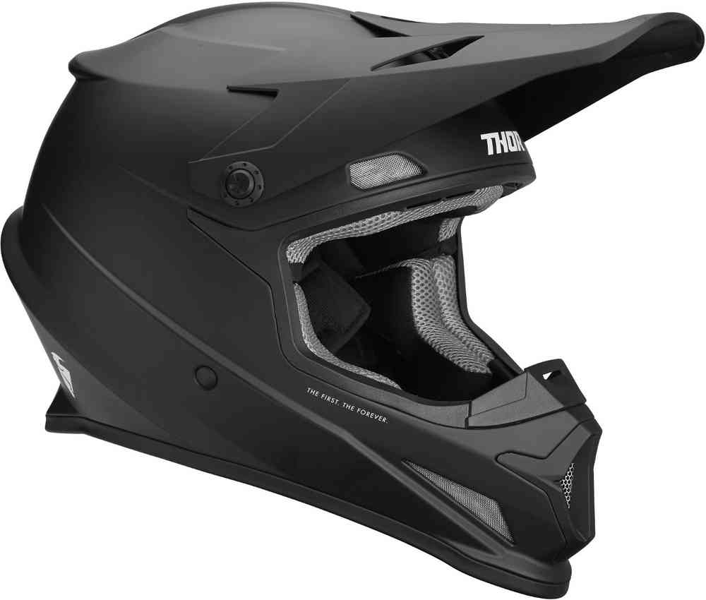 black motocross helmet
