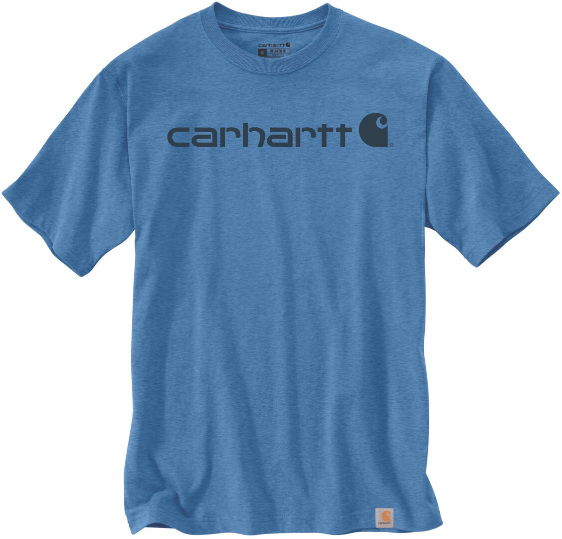 Carhartt EMEA Core Logo Workwear Short Sleeve T-Shirt, blue, Size S, blue, Size S