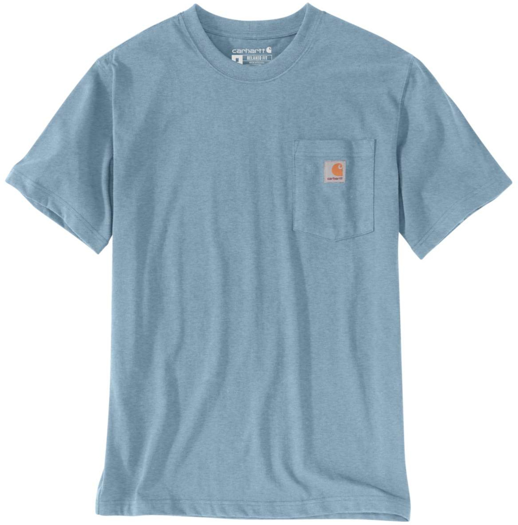 Carhartt Workwear Pocket T-Shirt, grey-blue, Size S, S Grey Blue unisex