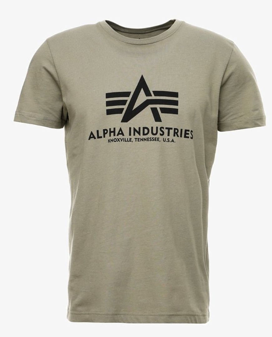 Alpha Industries Basic T-Shirt, grün, Größe XS
