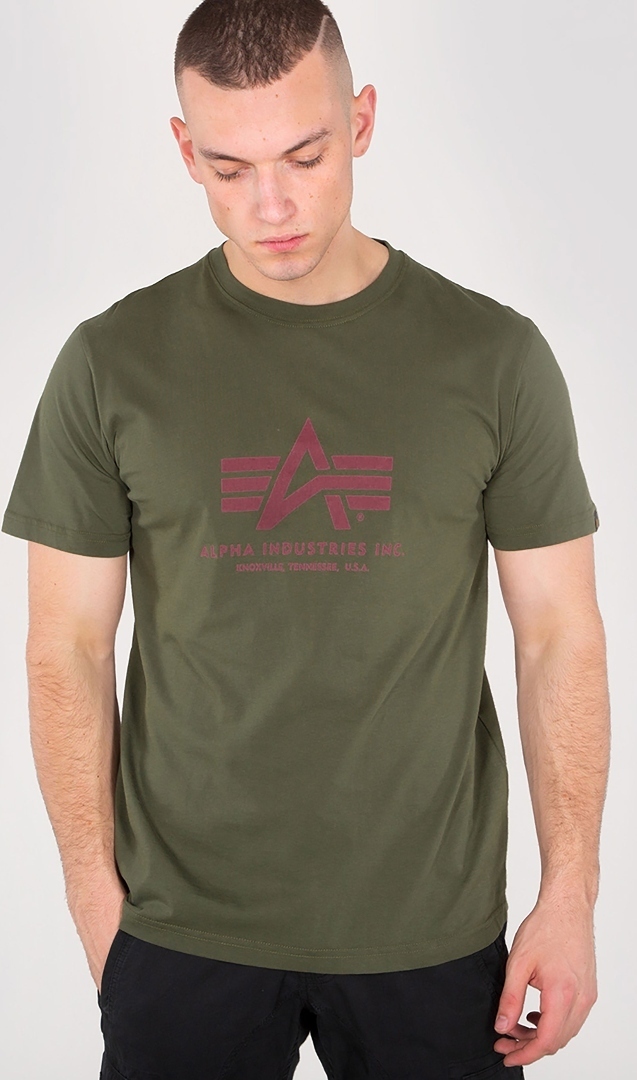 Alpha Industries Basic T-Shirt, grön, storlek 2XL