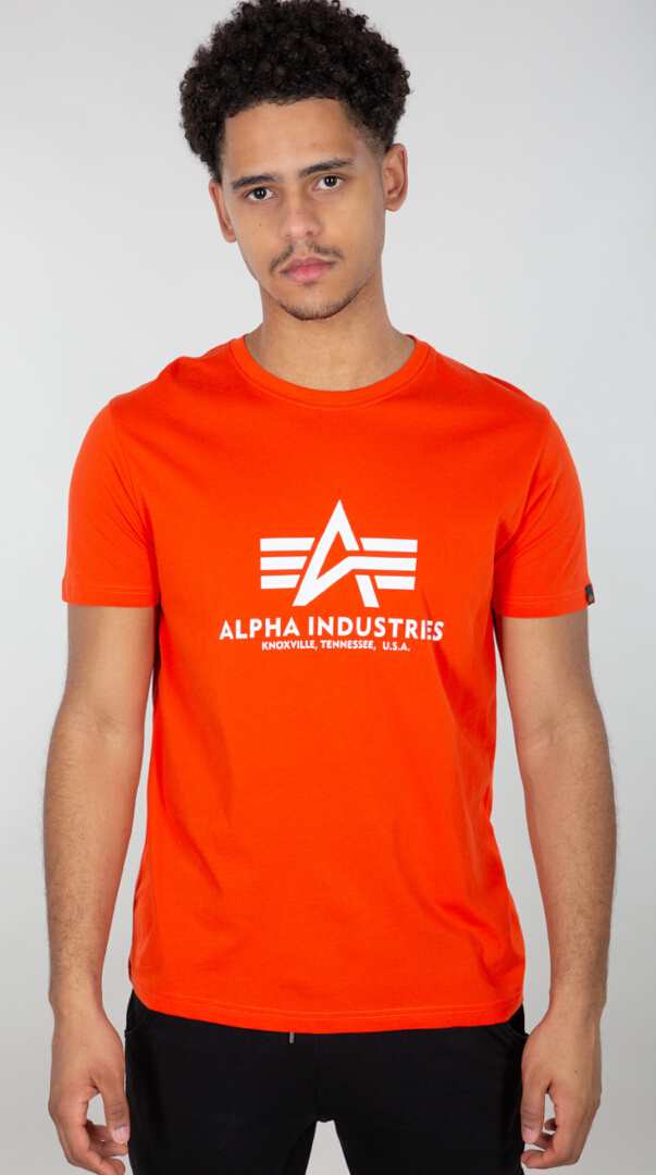 Alpha Industries Basic T-Shirt, orange, storlek L