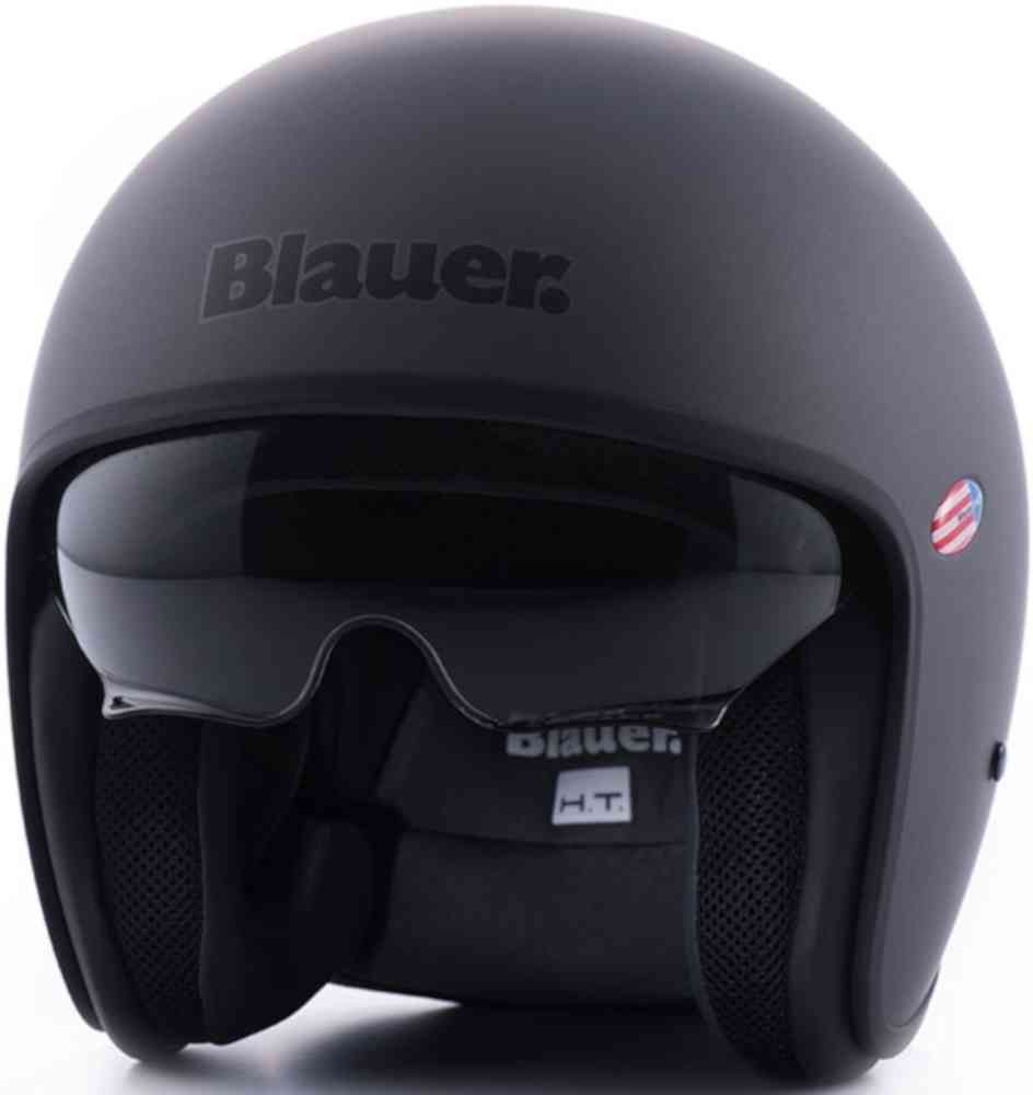 Blauer Pilot 1.1 Monochrome Titan Matte 제트 헬멧