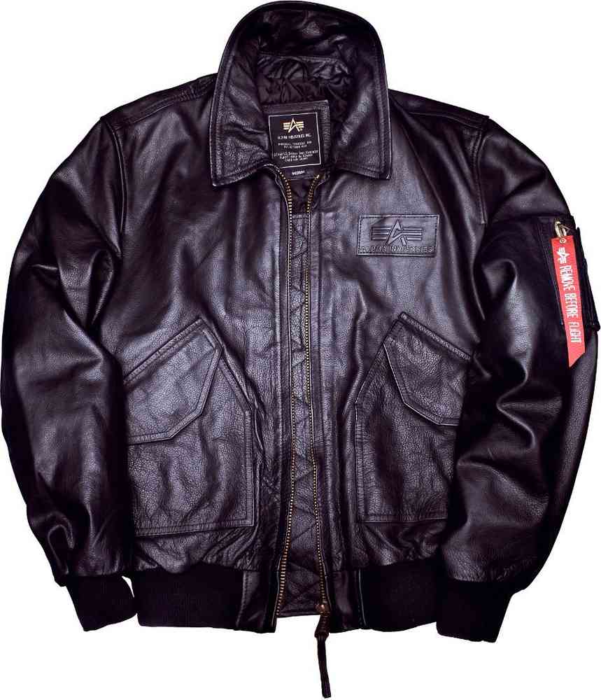 Alpha Industries CWU FC-Moto - Leather ▷ buy cheap Jacket