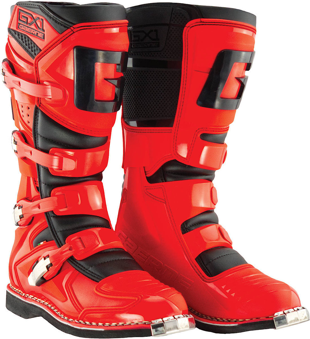 Gaerne GX-1 Goodyear Motocross Boots, black-red, Size 46, black-red, Size 46