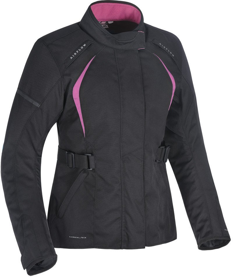 Oxford Dakota 2.0 Ladies Motorcycle Textile Jacket, black-pink, Size 2XL for Women, black-pink, Size 2XL for Women