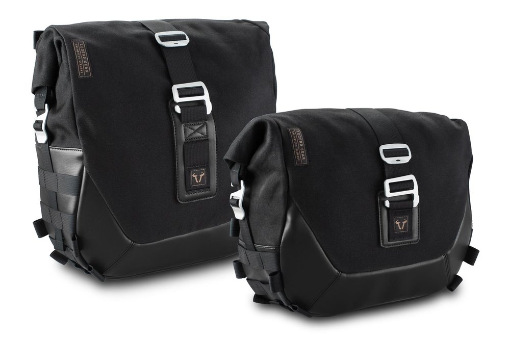SW-Motech Legend Gear side bag system LC Black Edition - Harley-Davidson Dyna Low Rider, Street Bob.