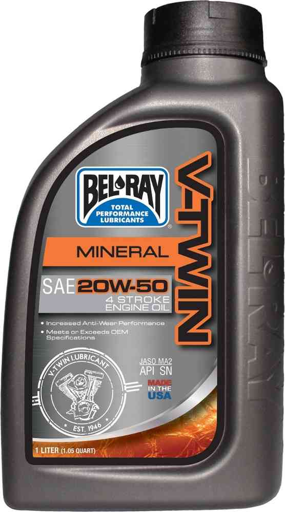 Bel-Ray V-Twin 20W-50 Mineral Моторное масло 1 литр