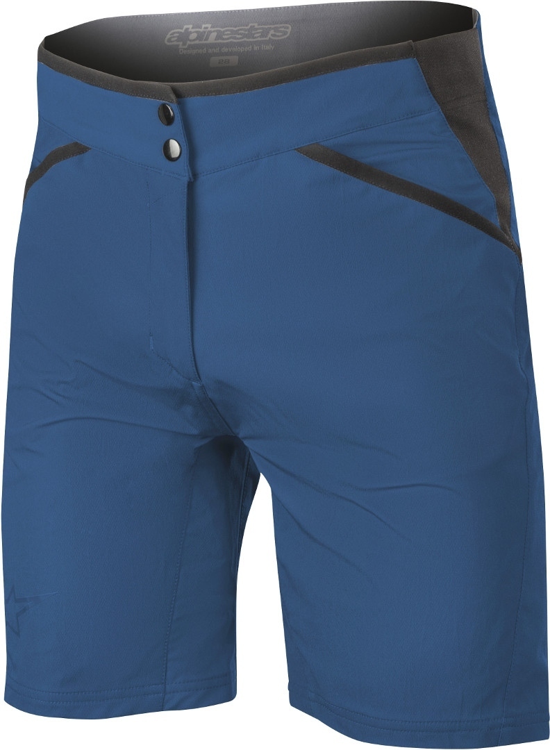 Alpinestars Stella Alps 6.0 Ladies Bicycle Shorts, blue, Size 32 for Women, blue, Size 32 for Women