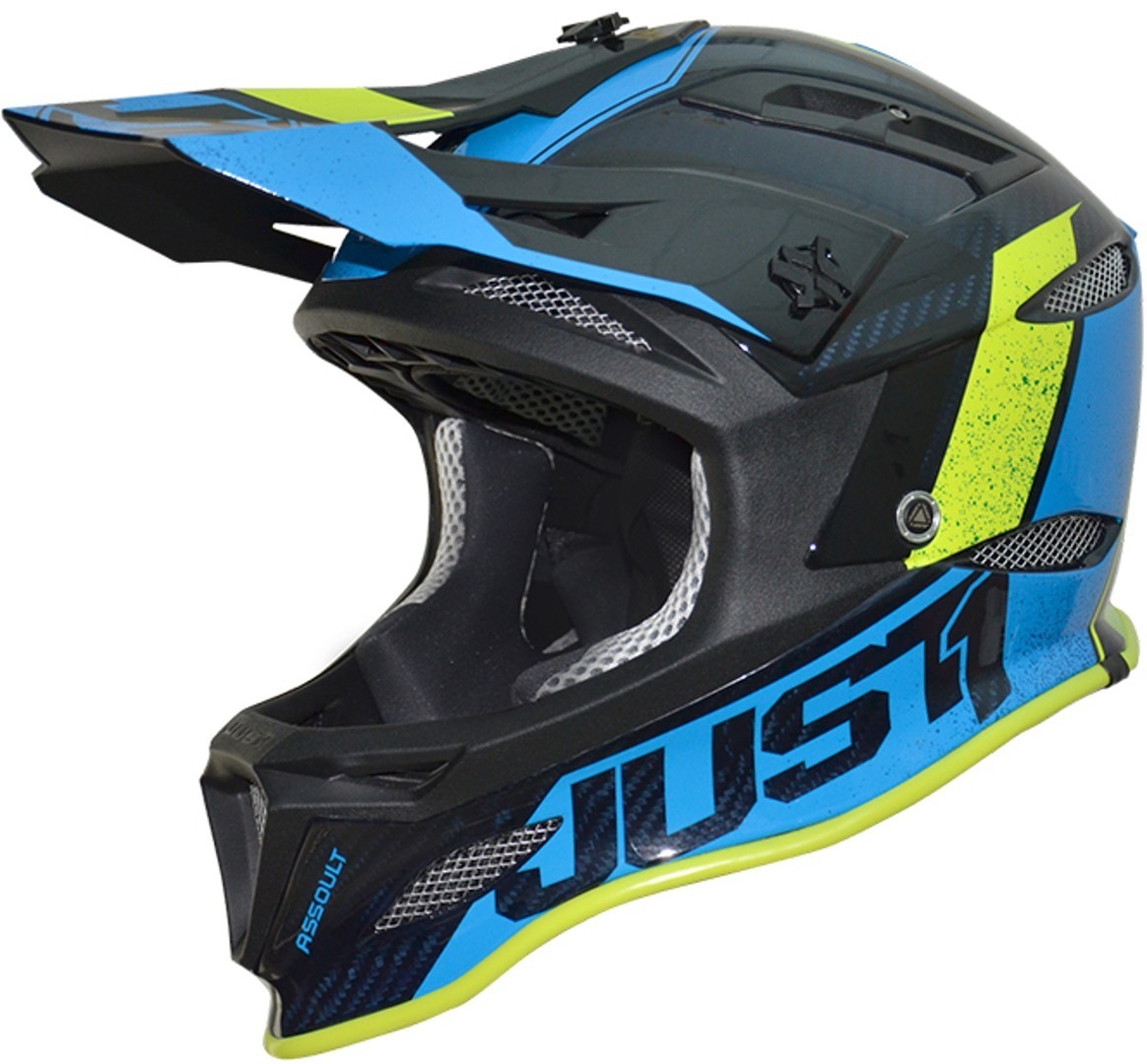 Just1 JDH Assault Mips Downhill Helmet, black-blue, Size S, black-blue, Size S