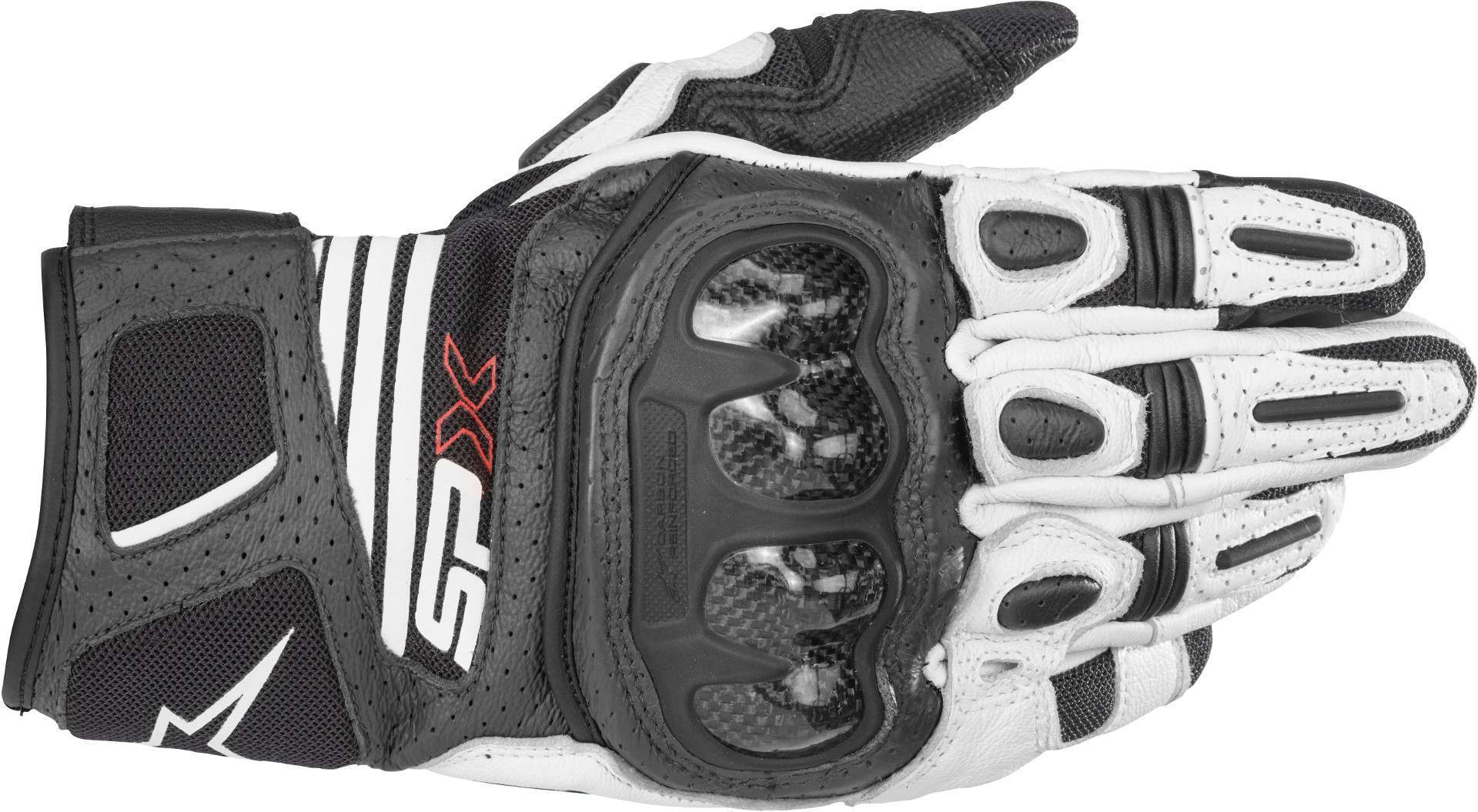 Alpinestars SP X Air Carbon V2 Motorcykel handskar, svart-vit, storlek S