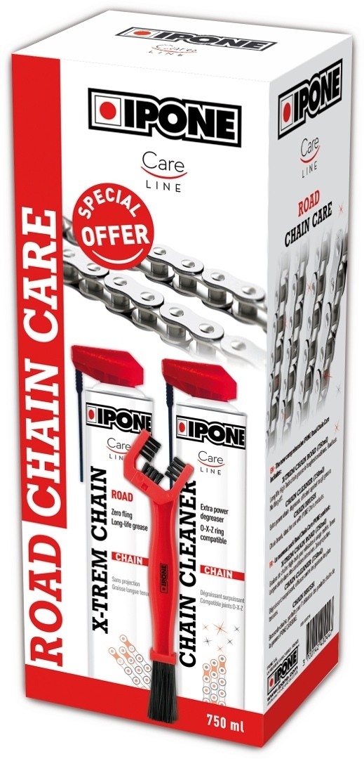 PACK ENTRETIEN CHAÎNE IPONE ROAD CHAIN CARE IPONE IP.800736 