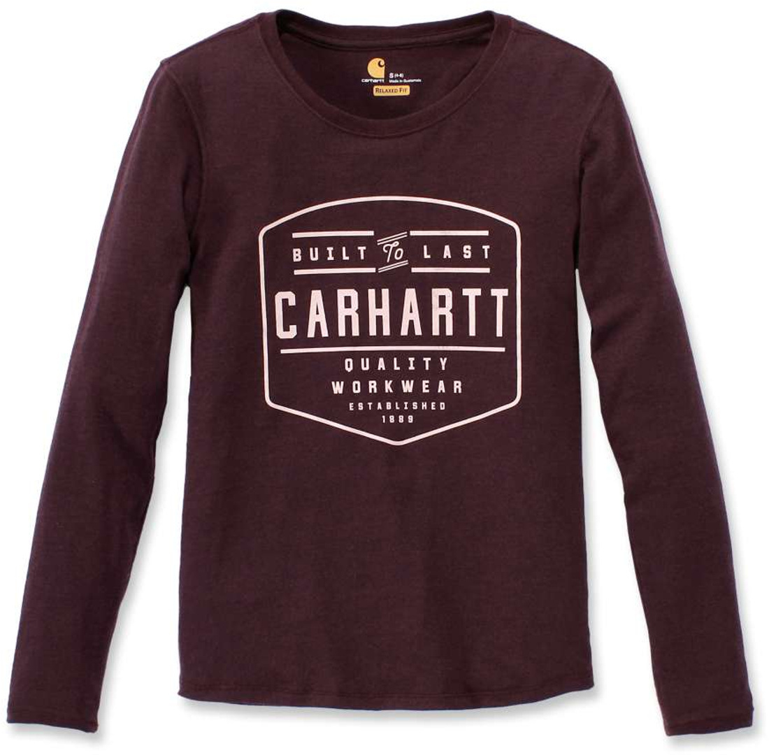 Carhartt Lockhart Damen Long Sleeve Shirt, rot, Größe XS