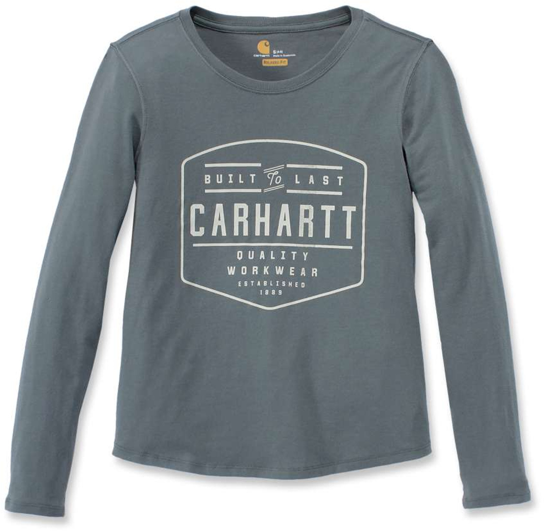 Carhartt Lockhart Damen Long Sleeve Shirt, grau-grün, Größe S