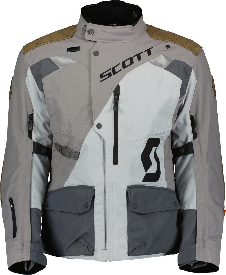 Scott Dualraid Dryo Motorrad Textiljacke, grau, Größe XL