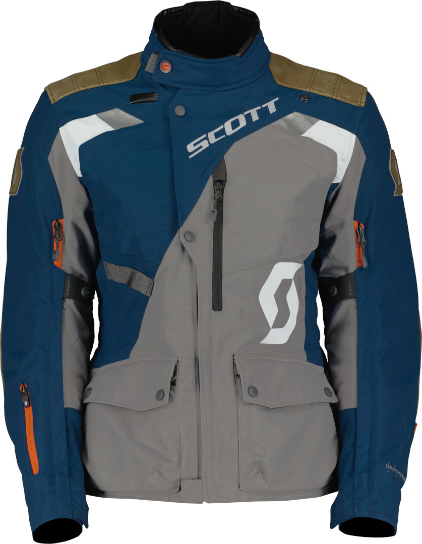 Scott Dualraid Dryo Damen Motorrad Textiljacke, grau-blau, Größe 38