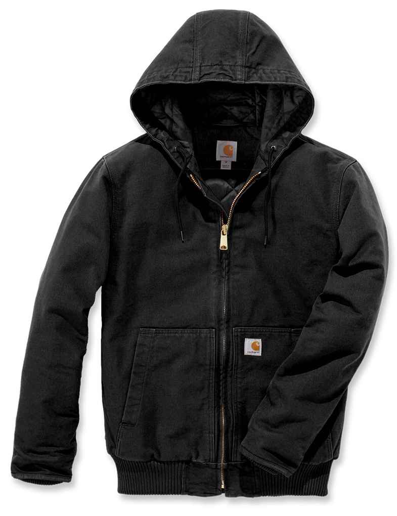 Carhartt Duck Active Jacke, schwarz, Größe L für Männer