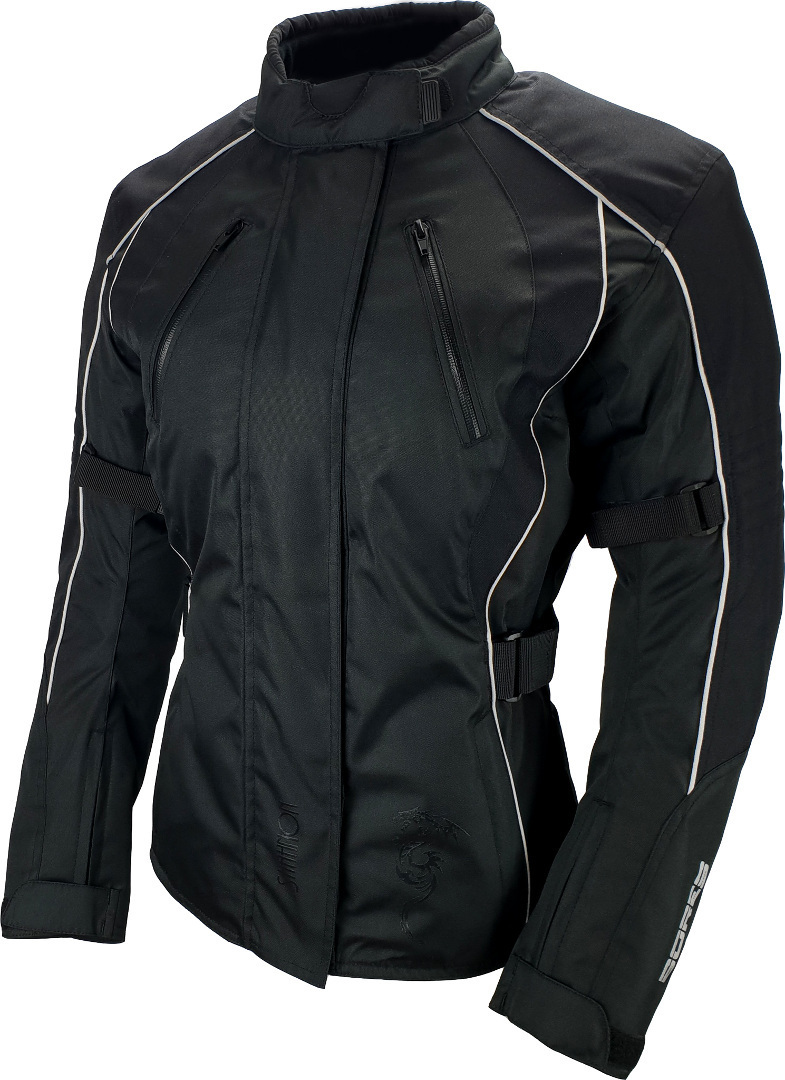 Bores Shanon Women Motorcycle Textile Jacket, black, Size XS, black, Size XS for Women