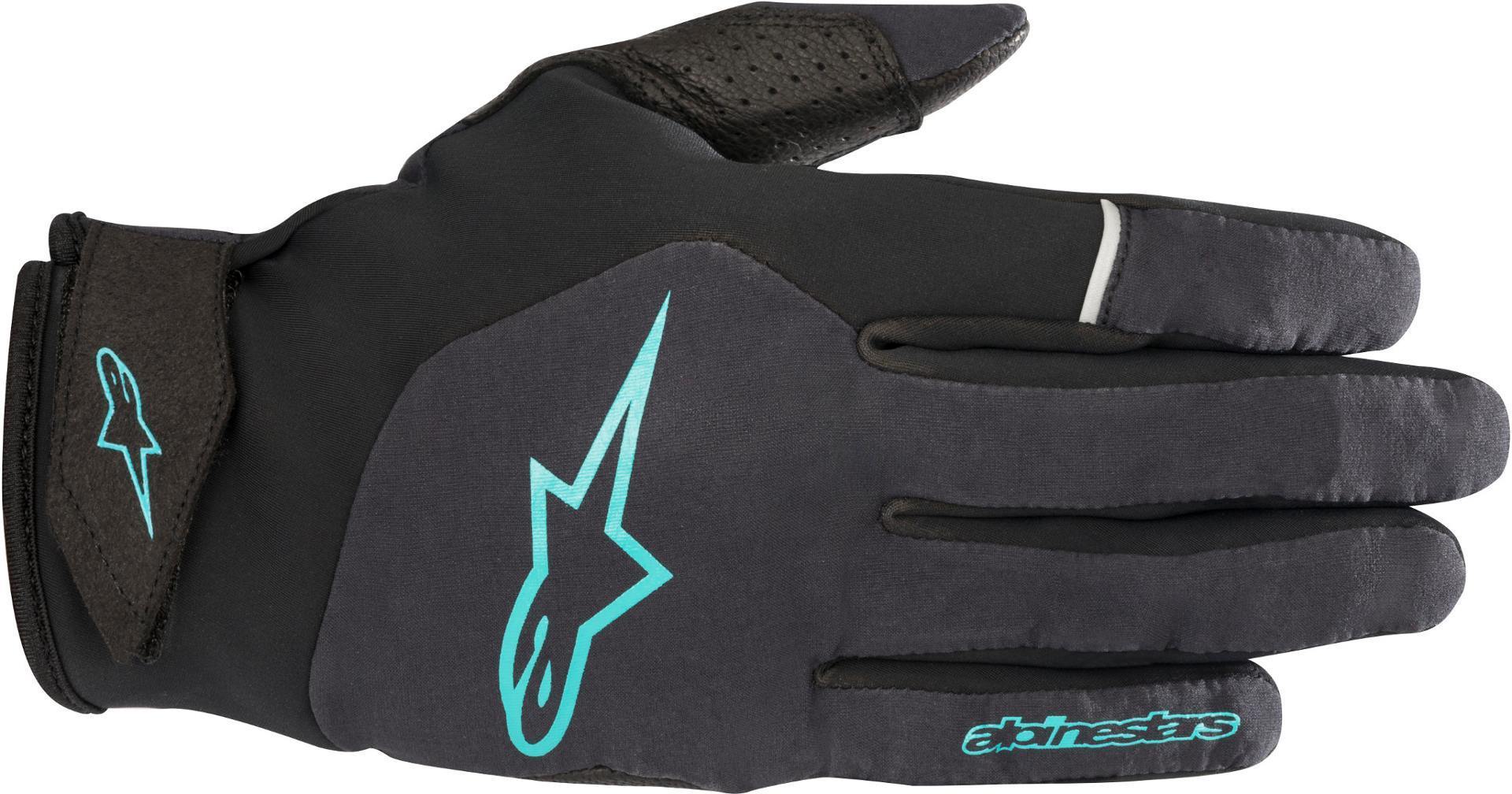 Alpinestars Cascade Tech Waterproof Bicycle Gloves, black-blue, Size S, black-blue, Size S