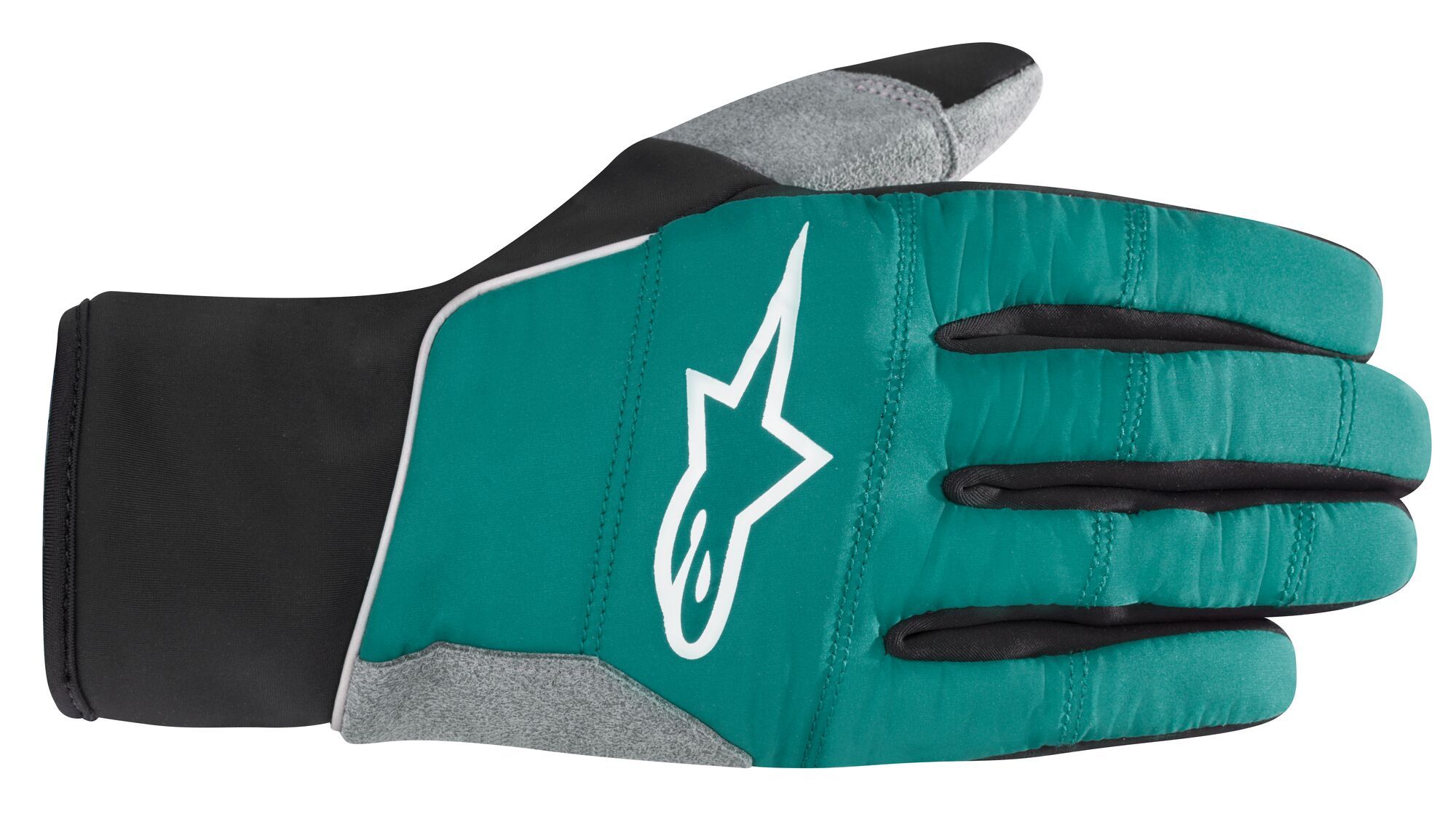Alpinestars Cascade Warm Tech Bicycle Gloves, black-green, Size XS, black-green, Size XS
