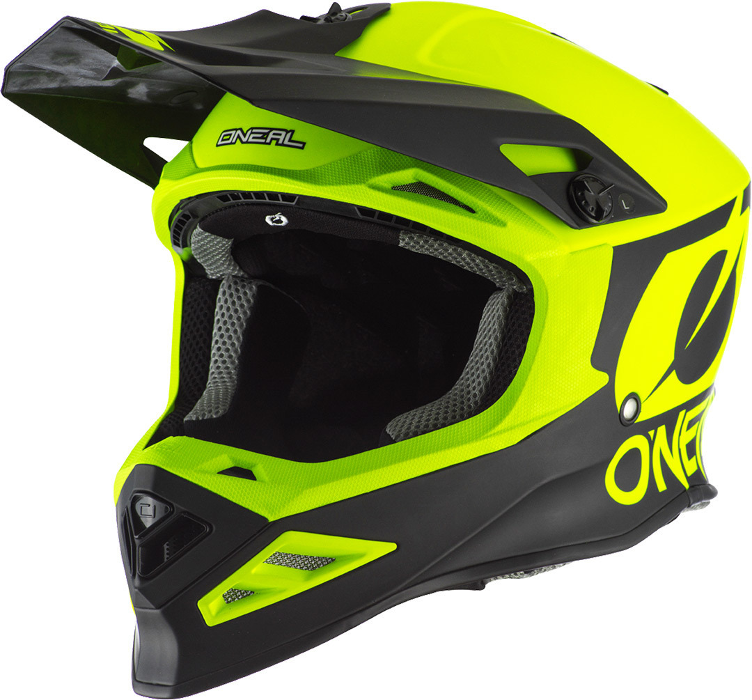 Oneal 8Series 2T Motocross Helm, gelb, Größe XS