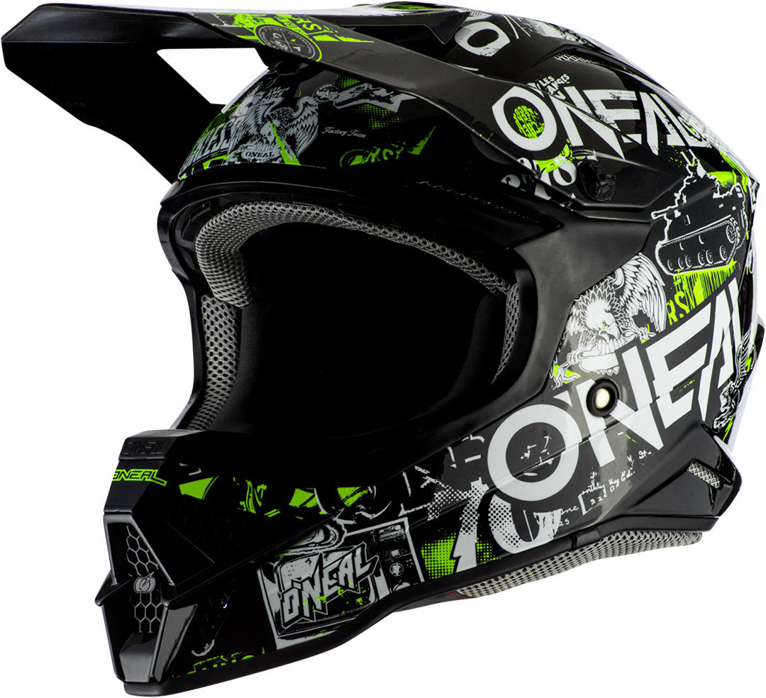 Oneal 3Series Attack 2.0 Motocross hjälm, svart-gul, storlek XL