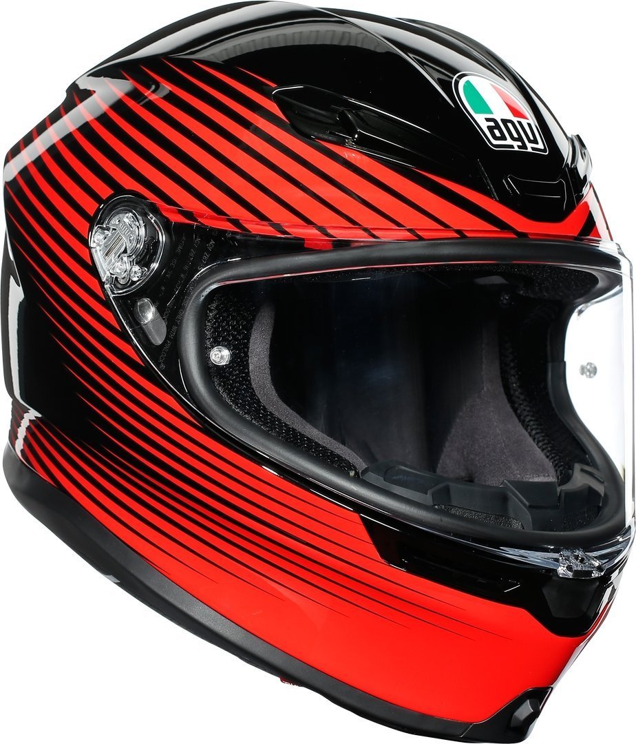 Image of AGV K-6 Rush casco, nero-rosso, dimensione L