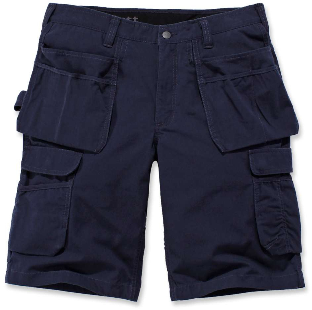 Carhartt Steel Multipocket Shorts, blå, storlek 38