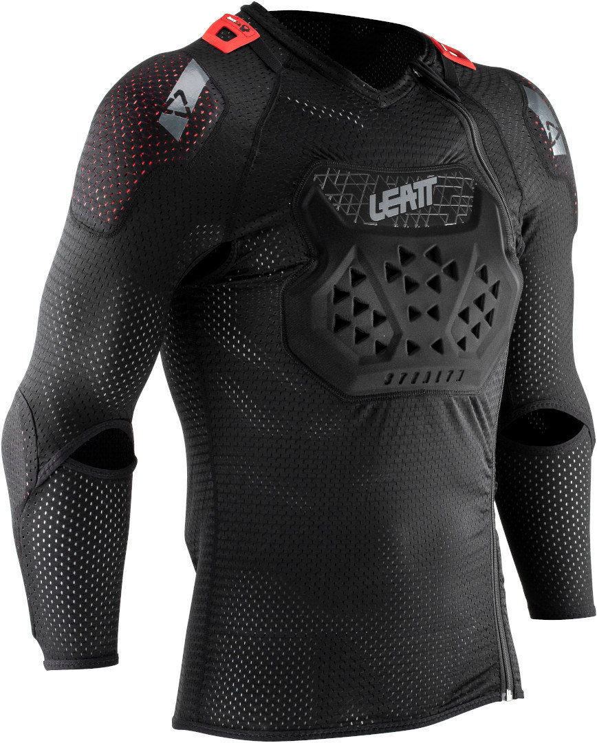 Leatt AirFlex Stealth Protektorenshirt, schwarz, Größe S, schwarz, Größe S