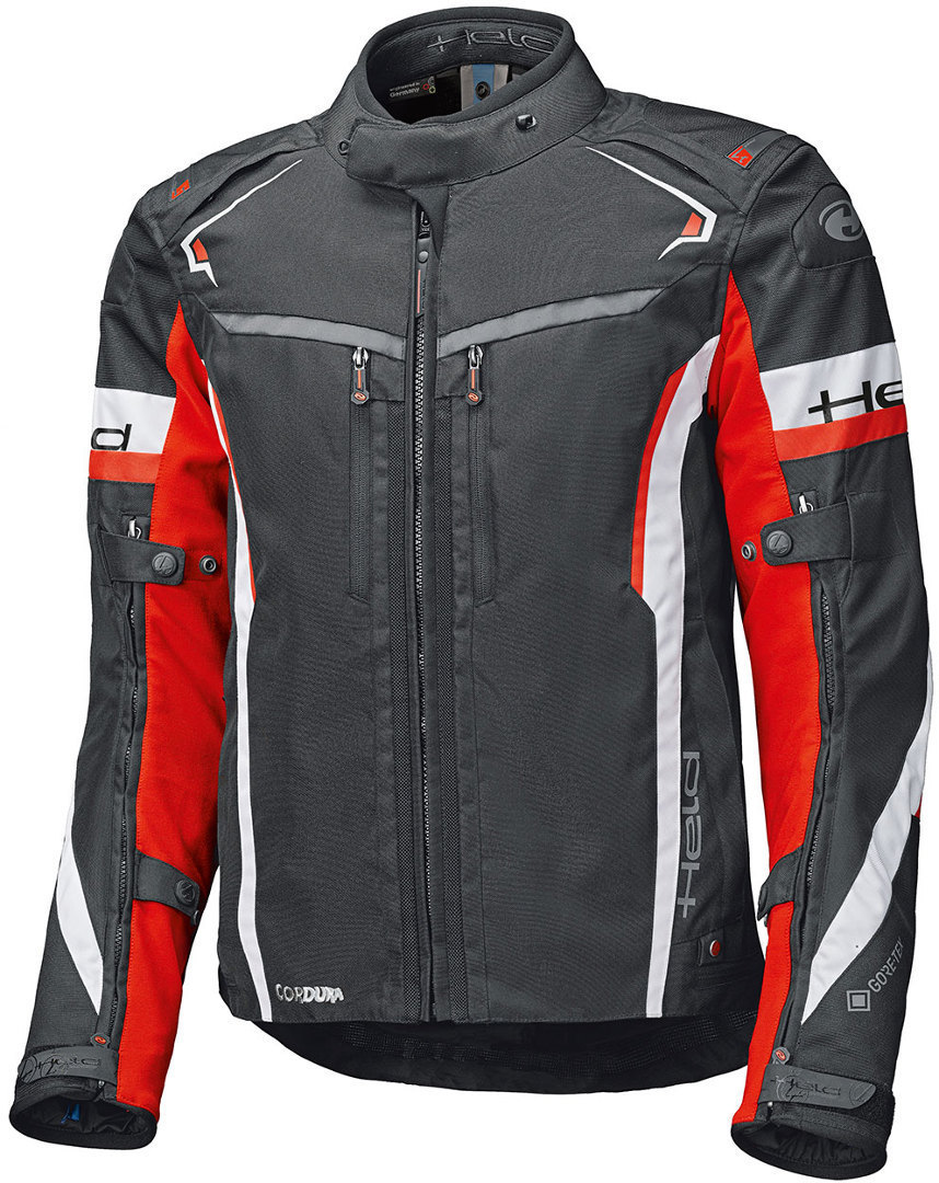 Held Imola ST Motorcycle Textile Jacket, black-white-red, Size M, black-white-red, Size M