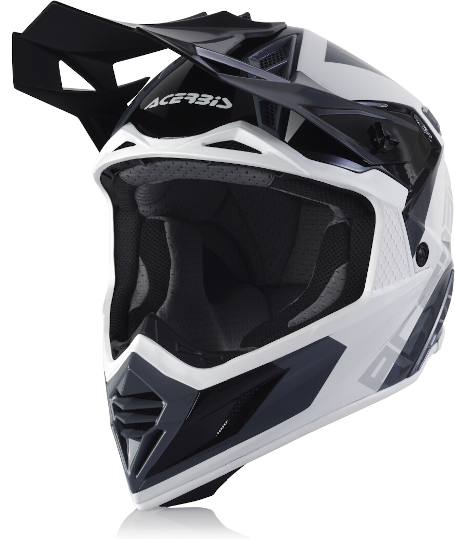 Image of Acerbis X-Track Casco Motocross, nero-bianco, dimensione S