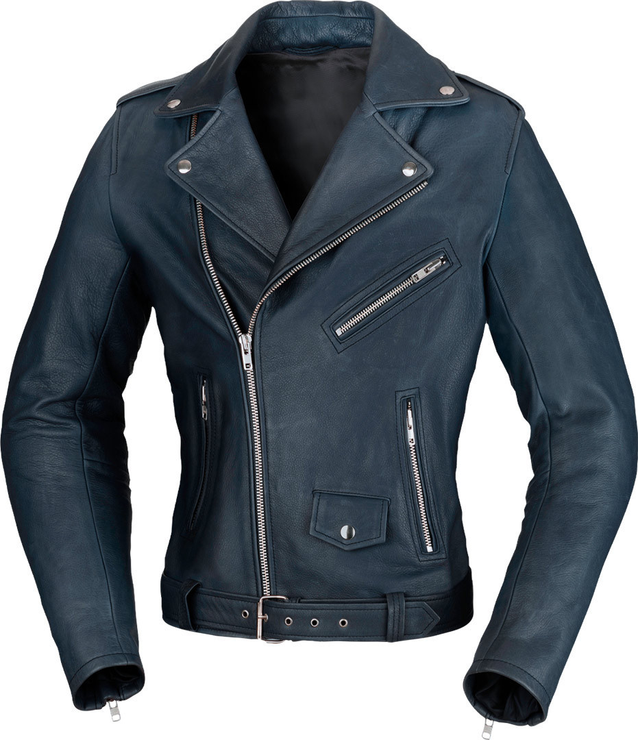 Büse Lancaster Ladies Motorcycle Leather Jacket, blue, Size 40 for Women, blue, Size 40 for Women