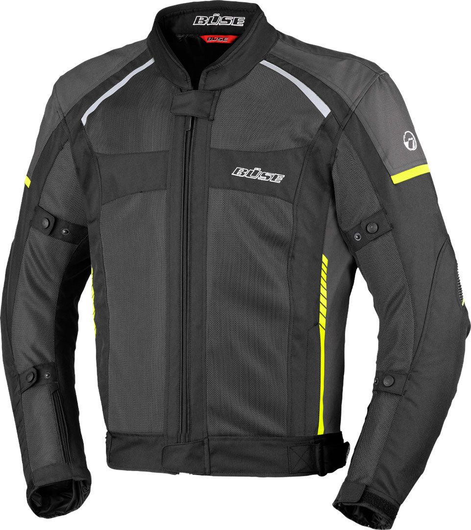 Büse Santerno Motorrad Textiljacke, schwarz, Größe 2XL